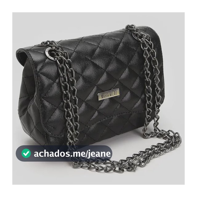 Bolsa Feminina Pequena Média Ombro Corrente Transversal Tiracolo Casual Couro PU Alça Lateral De Lado Fashion Sofisticada Tendência Blogueira Moderna Moda Elegante Matelassê Bordada Festa Cor Preta