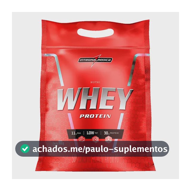 Nutri Whey Protein Pouch Chocolate 900g Integralmédica