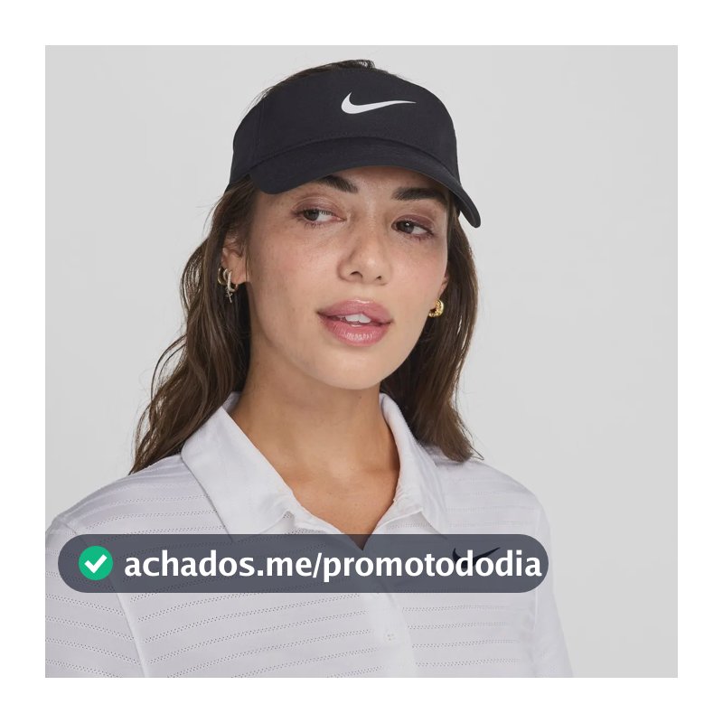 Viseira Nike Dri-fit Ace Visor Cor Preto/branco Tamanho M/g