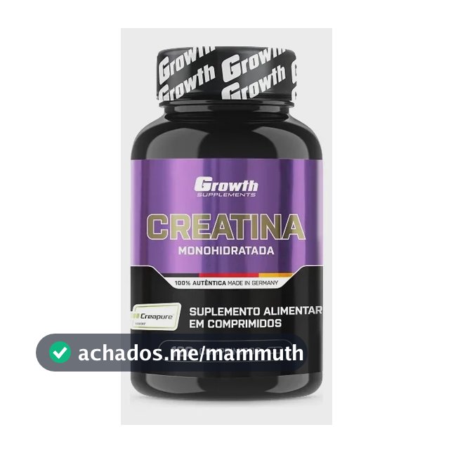 Creatina Growth Supplements em comprimidos Sem sabor de 120 un