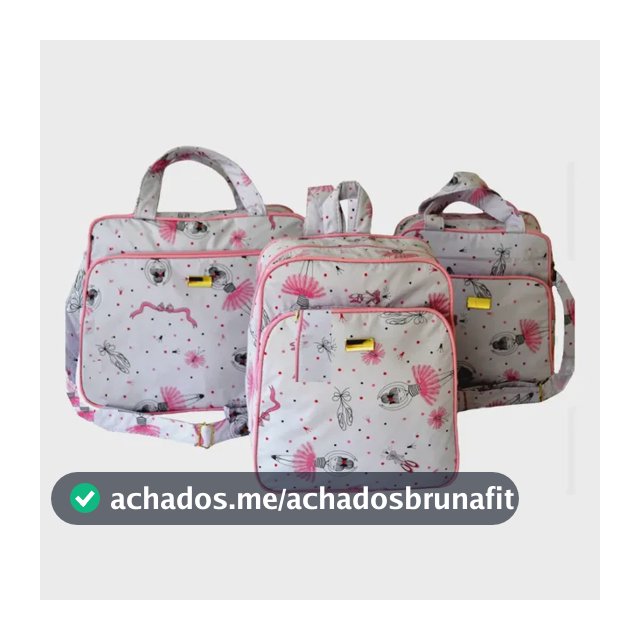 Kit Bolsa Maternidade Bebê Menino Ou Menina Enxoval 3 Pçs