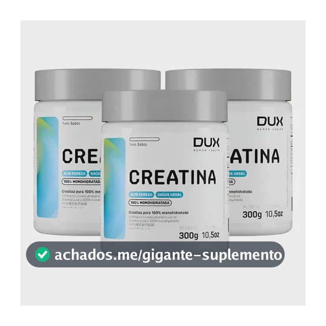 Kit 3 Creatina Dux Em Pó Sem Sabor X 300g