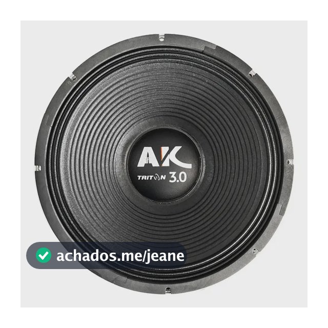 Alto Falante Triton Ak 3.0 15 Pol 1500w Rms 4 Ohms 4 Ohms 8 Ohms