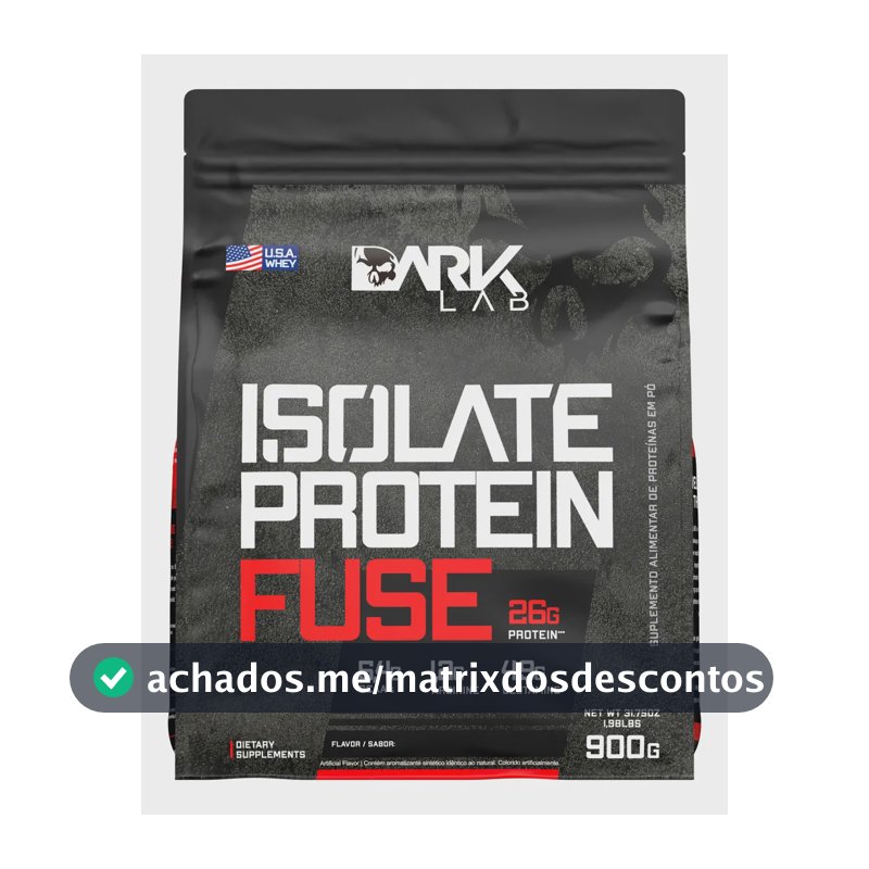Whey Isolate Protein Fuse 900g Dark Lab Sabor Baunilha