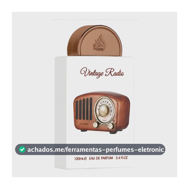 Perfume Árabe Vintage Radio Lataffa Pride Edp - 100ml