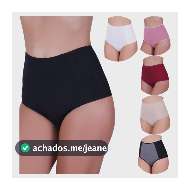 3 Calcinha Pos Parto Segura Barriga Lingerie Especial Luxo