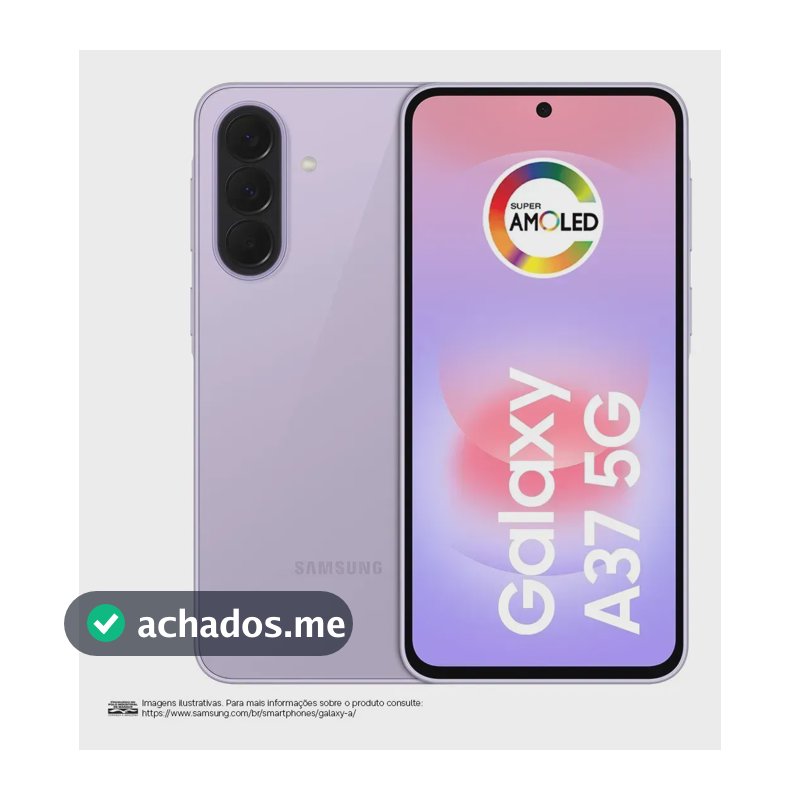 Celular Samsung Galaxy A37 5G 256GB, 8GB RAM, Câmera 50MP