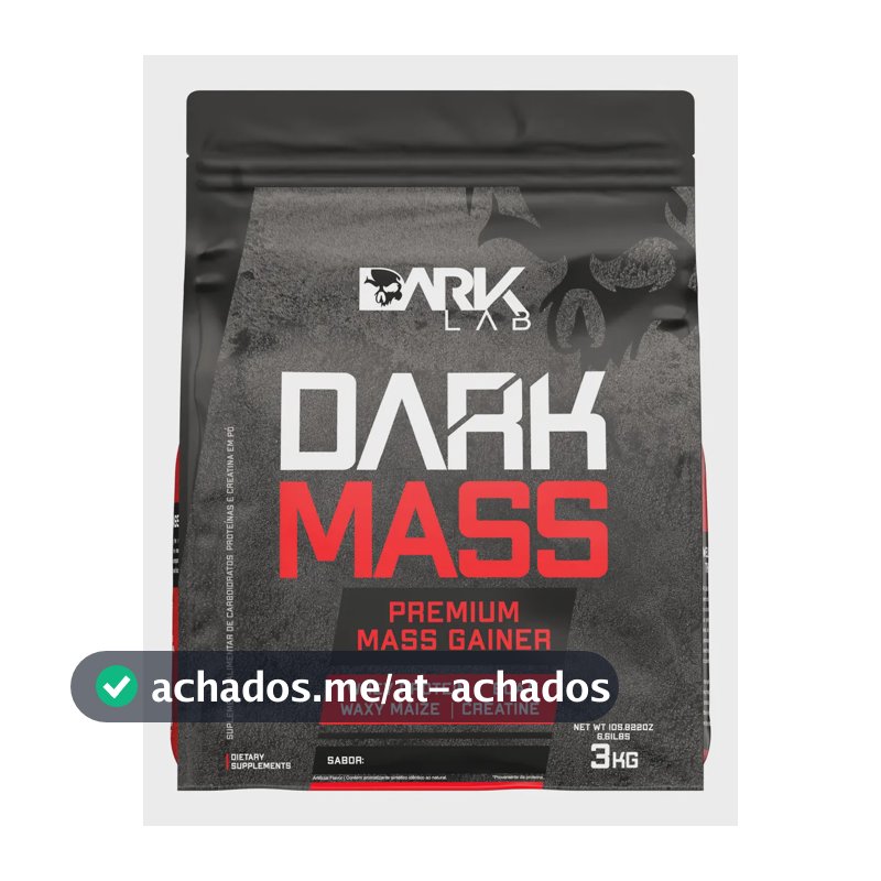 Suplemento em pó Dark Lab Carboidratos Dark Mass 3kg sabor Baunilha x 3kg