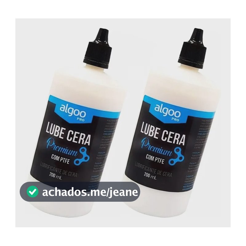Lubrificante Algoo Lube Cera Premium 200 Ml Kit 2