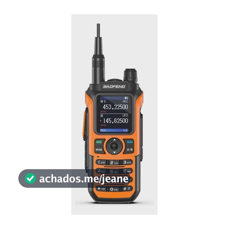 Radio Dual Band Baofeng Uv-21m Walktalk Longo Alcance Bandas De Freqüência Vhf Uhf 220mhz Cor Laranja
