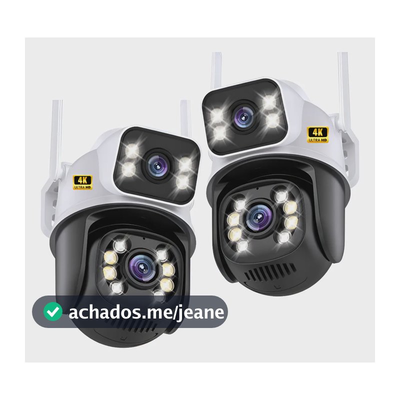 Kit 2 Câmera Segurança Dupla Prova D'água Wifi Hd Icsee A28 Icsee A28 Prova Dágua Wifi Hd