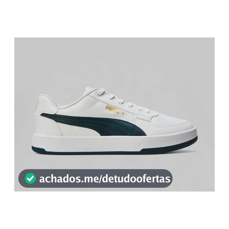 Tênis Masculino Caven 2.0 Bdp Puma Branco E Azul Escuro Liso 40 Br