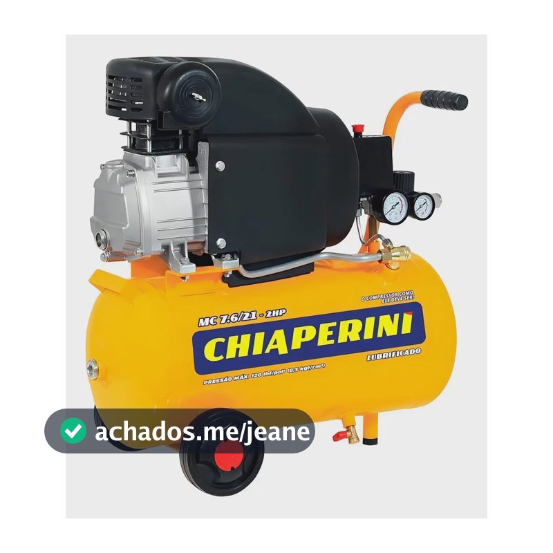 Motocompressor MC 7.6/21 21 Litros Chiaperini