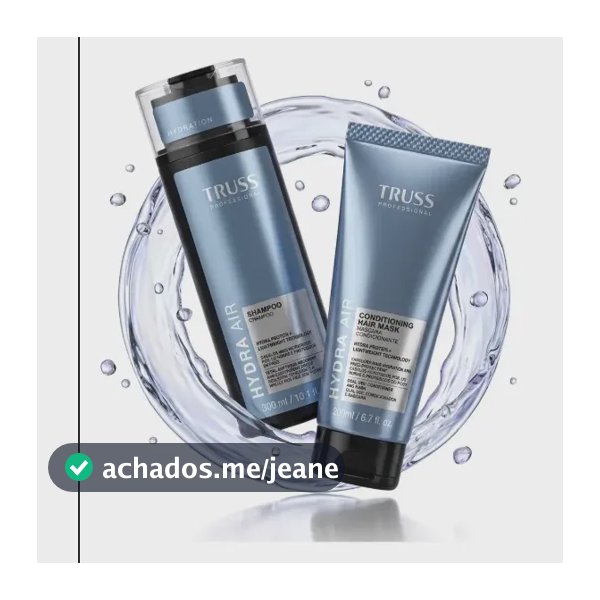 Kit Shampoo 300ml + Máscara Condicionante 200ml Hydra Air