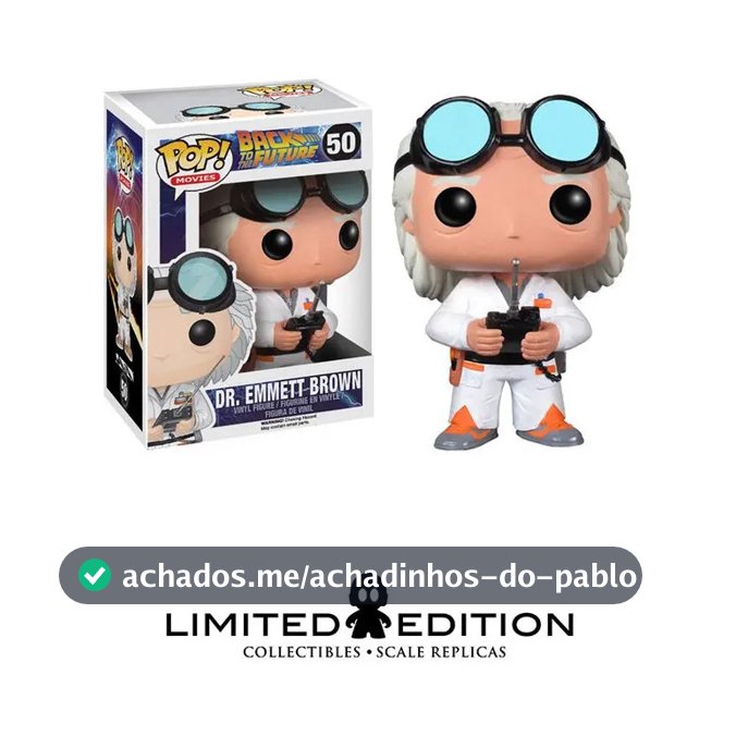Dr Emmett Brown #50 - De Volta Para O Futuro - Funko Pop