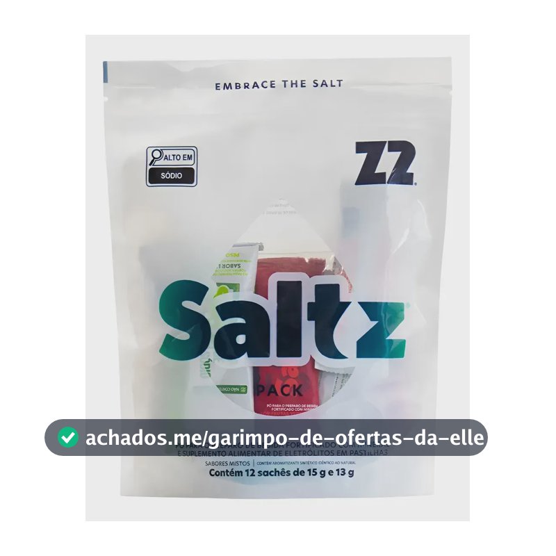 Z2 Saltz Pack 12 Sticks 15g Sortidos Eletrólitos Sódio Saltz Pack