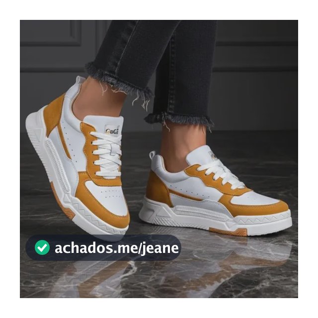 Tênis Feminino Casual Premium Com Detalhes Em Camurça Leve
