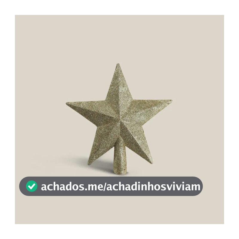 Ponteira De Árvore Plástico 19cm - A\casa Dourado