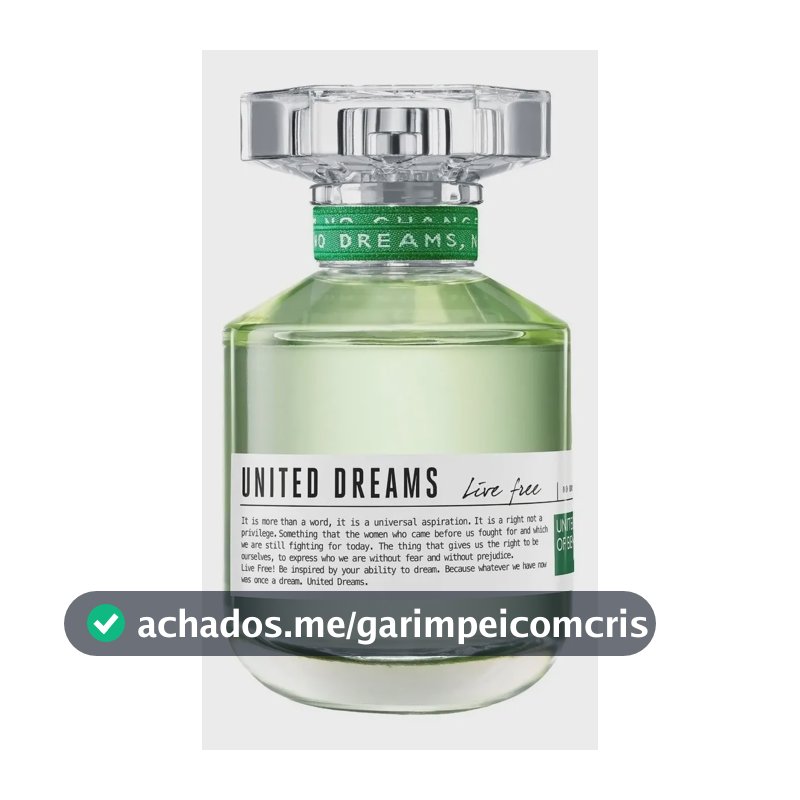Benetton United Dreams Live Free Edt Perfume Feminino 50ml