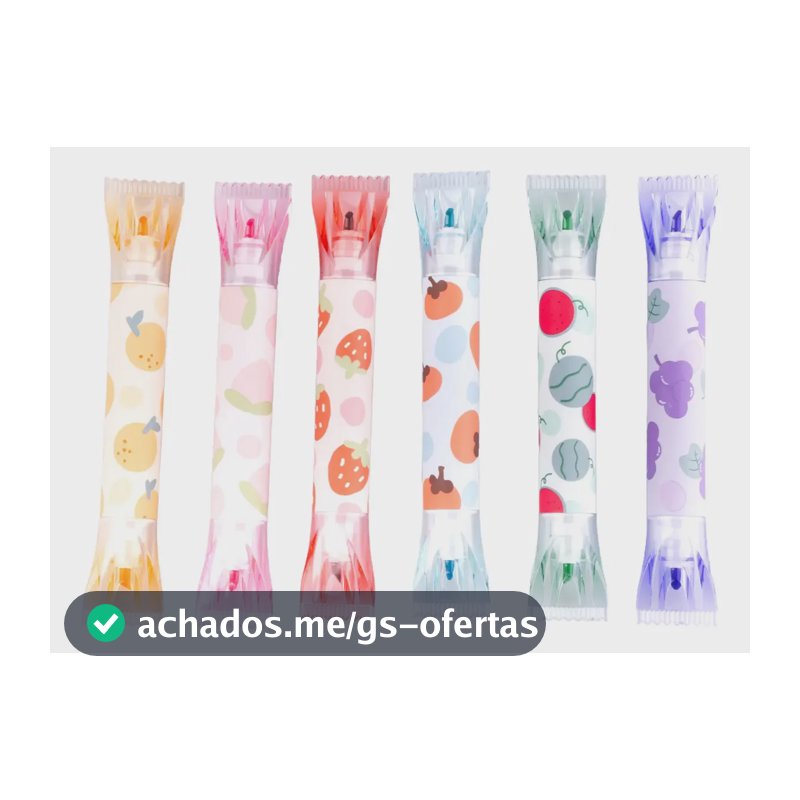 Caneta Cheiro Fragrância Perfume Aroma Duas Pontas C/6un Fragrância De Frutas