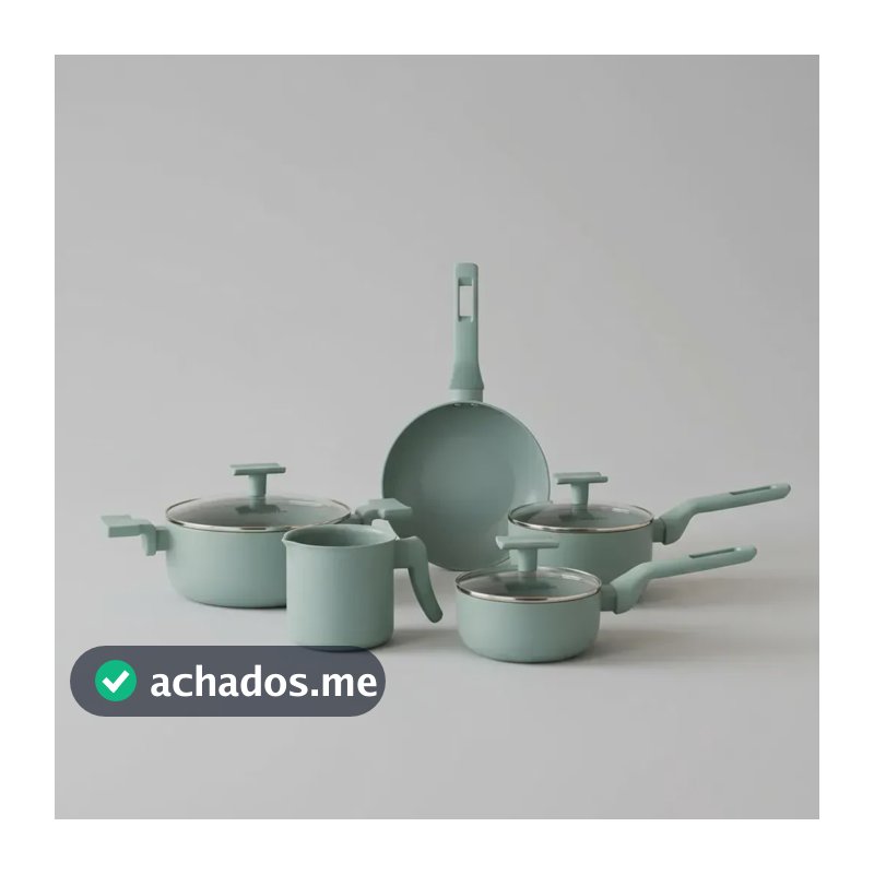Conjunto 5 Panelas Para Fogão Gás Vidrocerâmico Sartin Cook Água