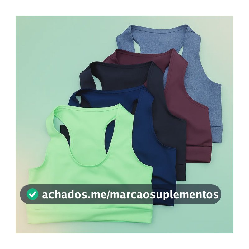 Kit 5 Top Feminino Plus Size Academia Fitness Treino Suplex Variadas G1 - Veste 50