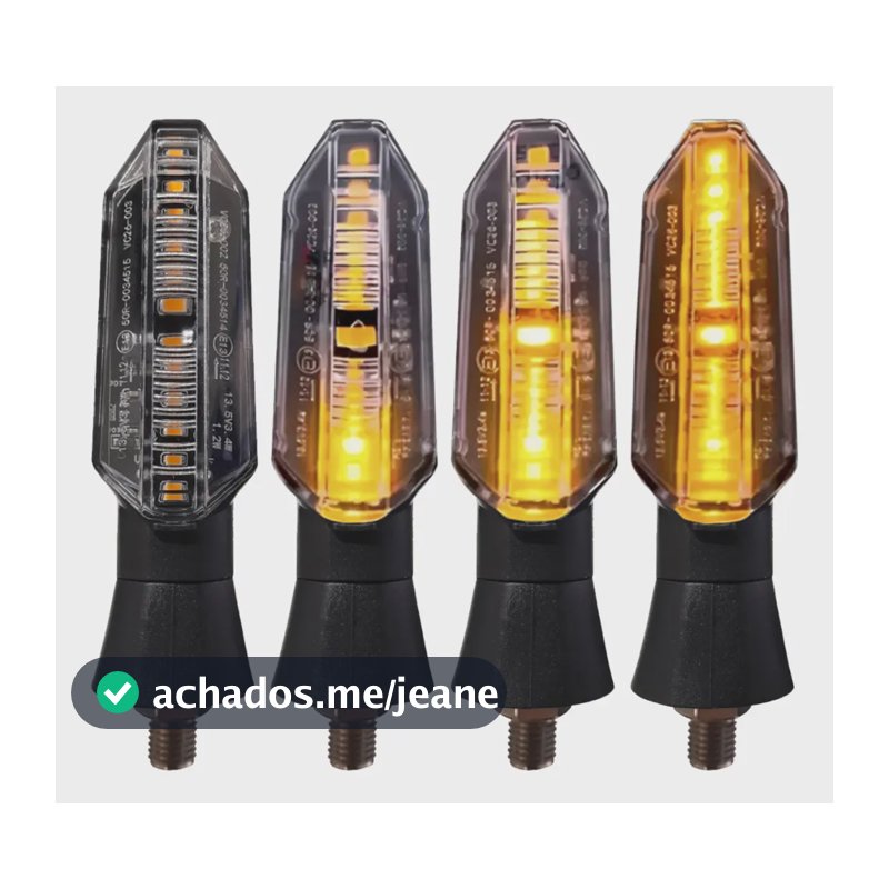 Kit 4 Piscas Led Seta Twister Titan Fan 125 150 Xre 300 Bros