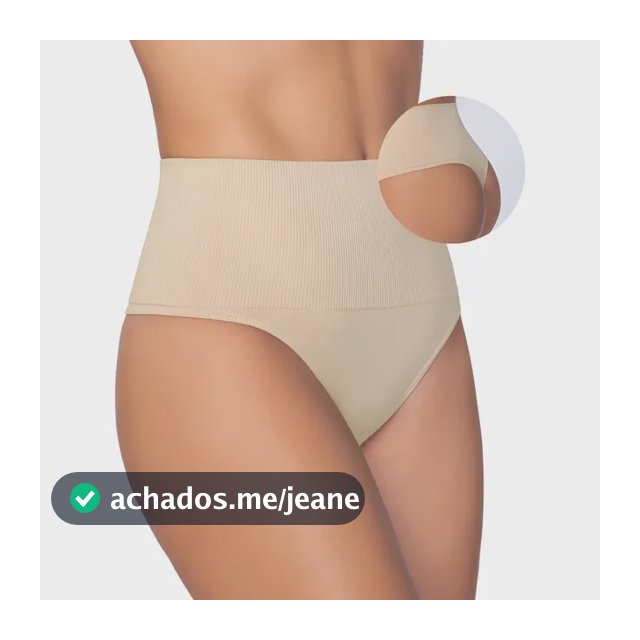 Cinta Modeladora Calcinha Fio Lupo S/costura Diminui Cintura
