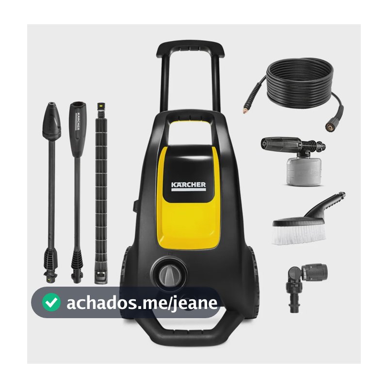 Lavadora de Alta Pressão Kärcher K3 Force Car 1815PS 360L/h 1500W Bico articulado e Kit Auto 127v