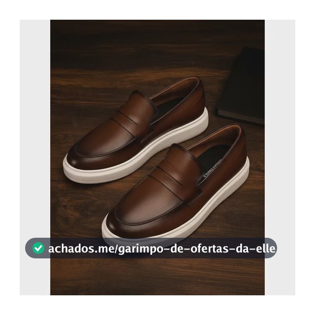 Sapato Loafer Masculino Mocassim Couro Casual Comfort Luxo