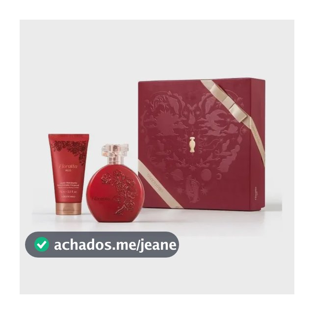 Floratta Red Boticário Namorados 2026 2 Itens
