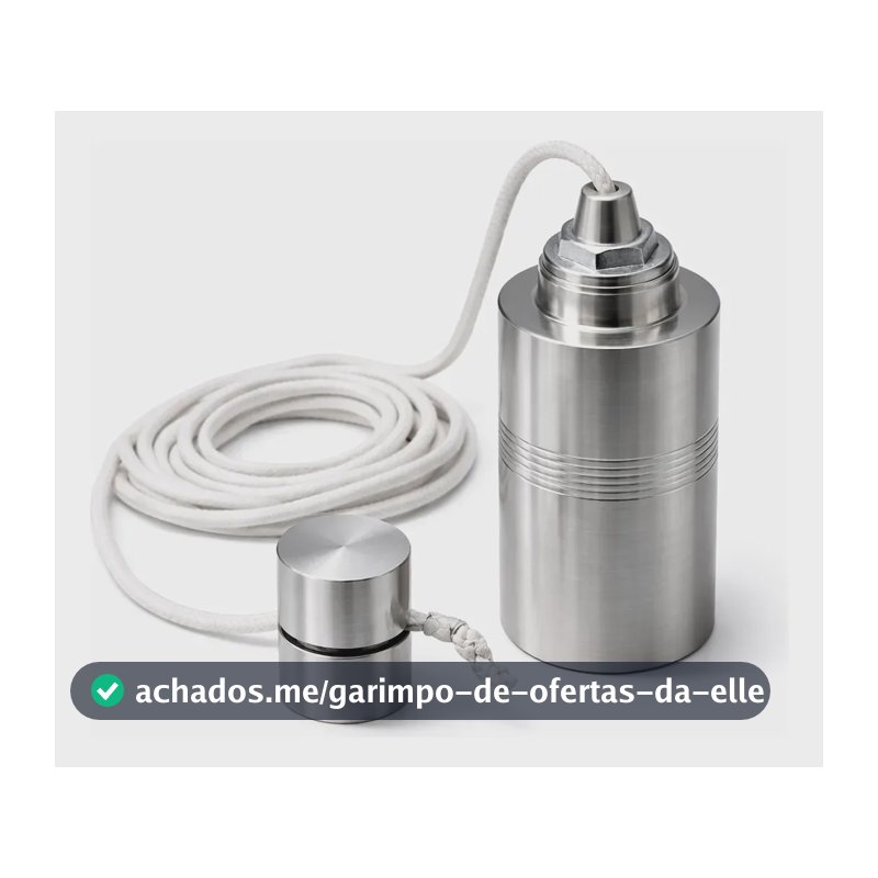 Prumo Metal De 1kg Com Boia De Alumínio