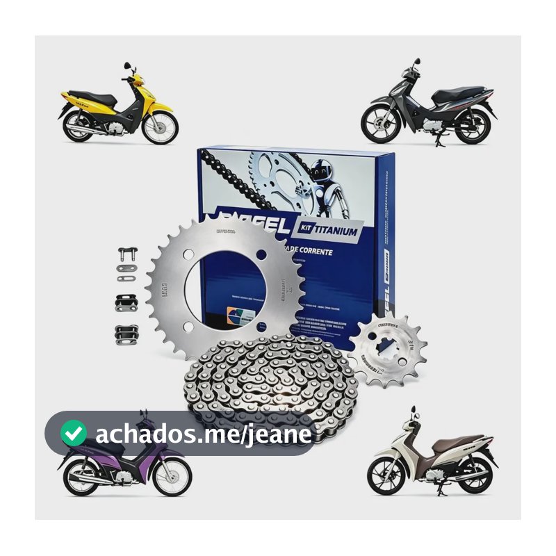 Kit Relação Honda Biz 110i E 125 Riffel Original Promoção Prata