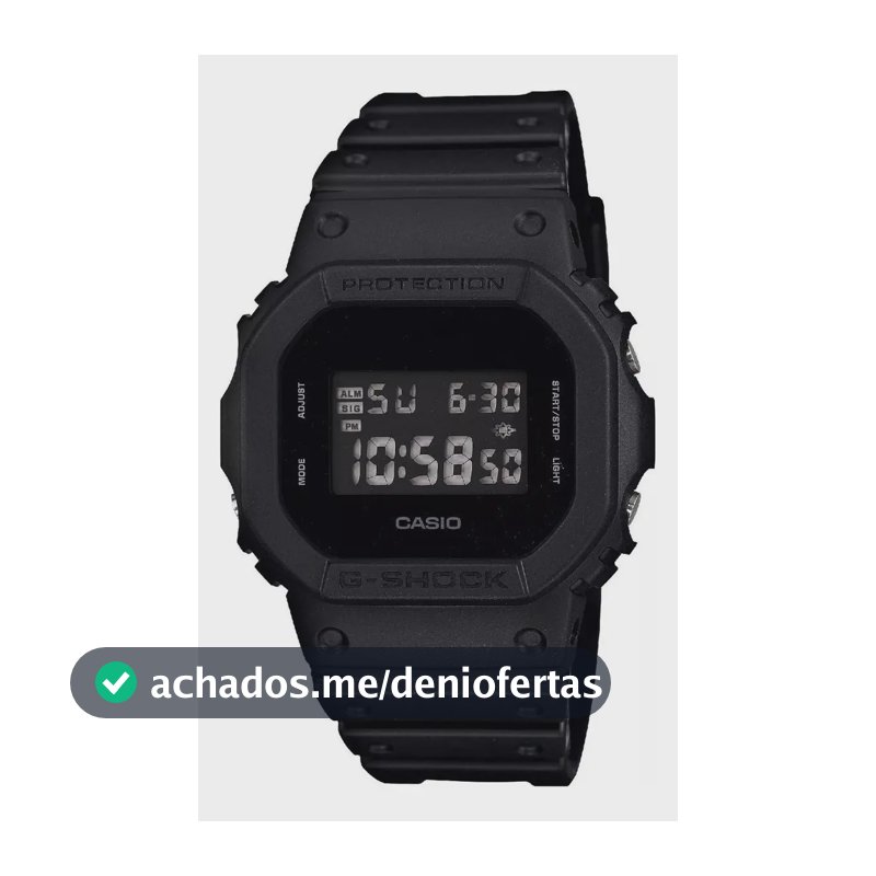 Relógio Casio Masculino G-shock Digital Preto Dw-5600bb-1dr Preto