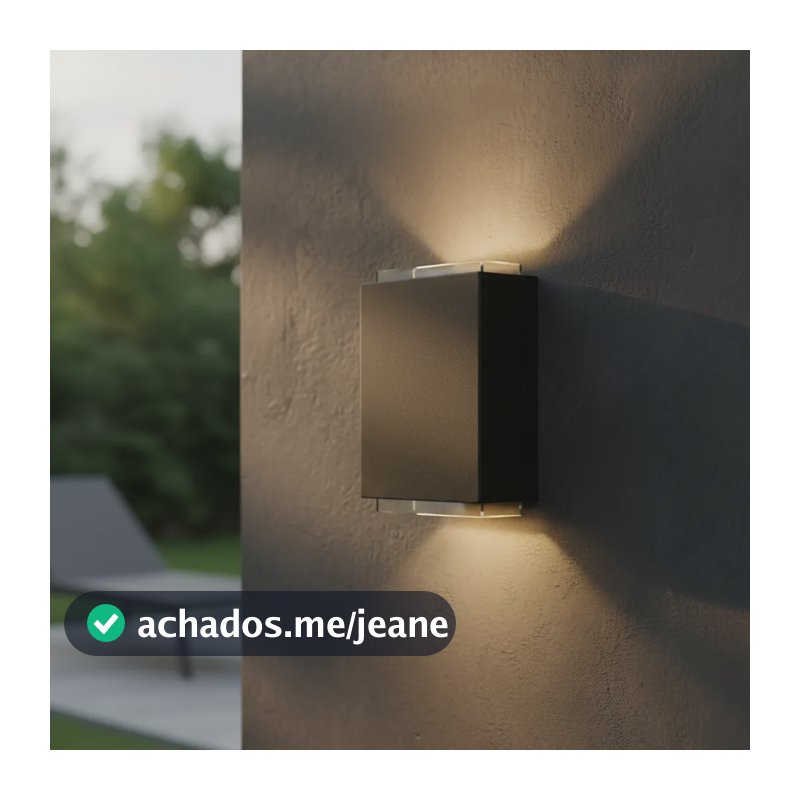 Kit 3  Arandela Slim 2 Focos Slim + Led De 5w 127/220v Preto