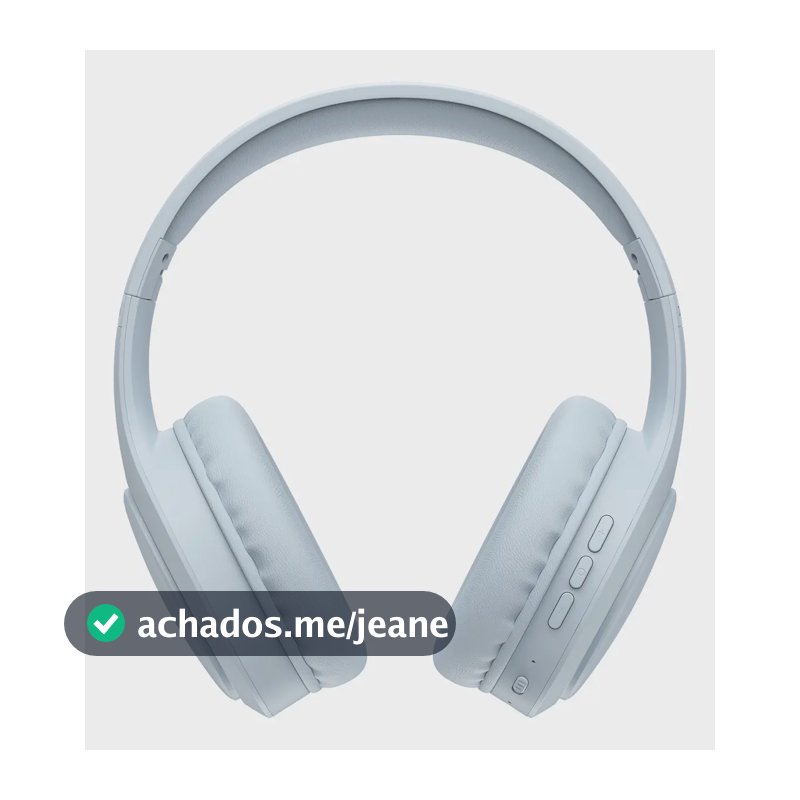 Fone De Ouvido Headphone Dapon H02d Bluetooth 5.1 Over-ear 22 Horas De Bateria Azul Bebê