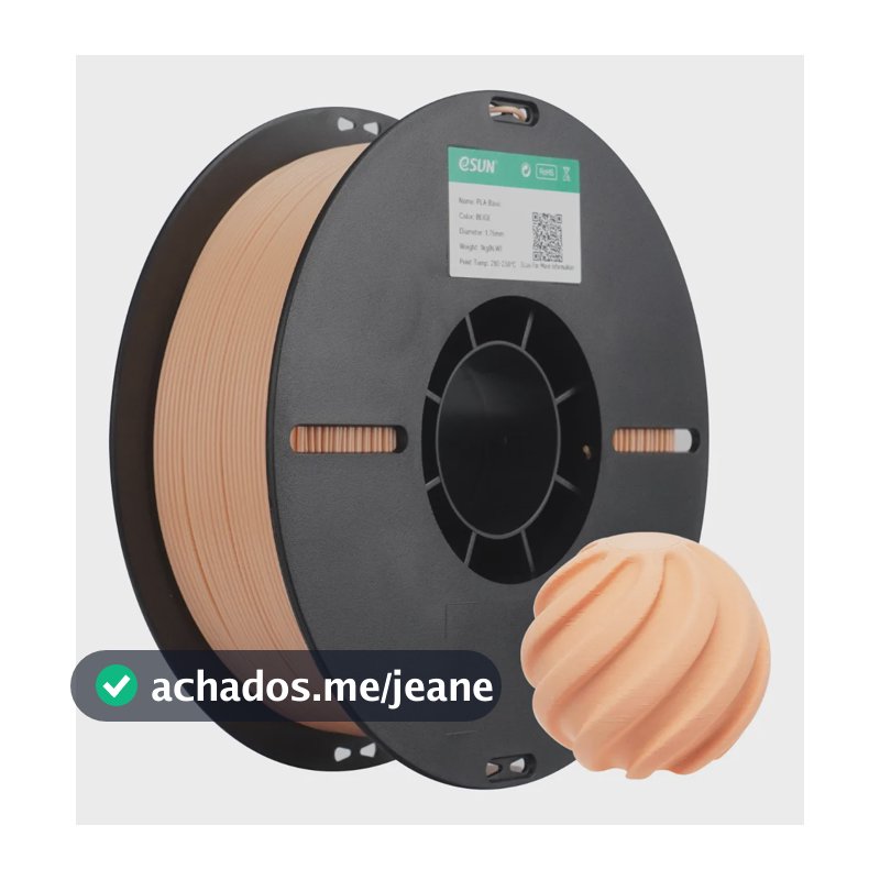 Filamento Pla Basic Esun High Speed - Basic Series - 1kg Bege