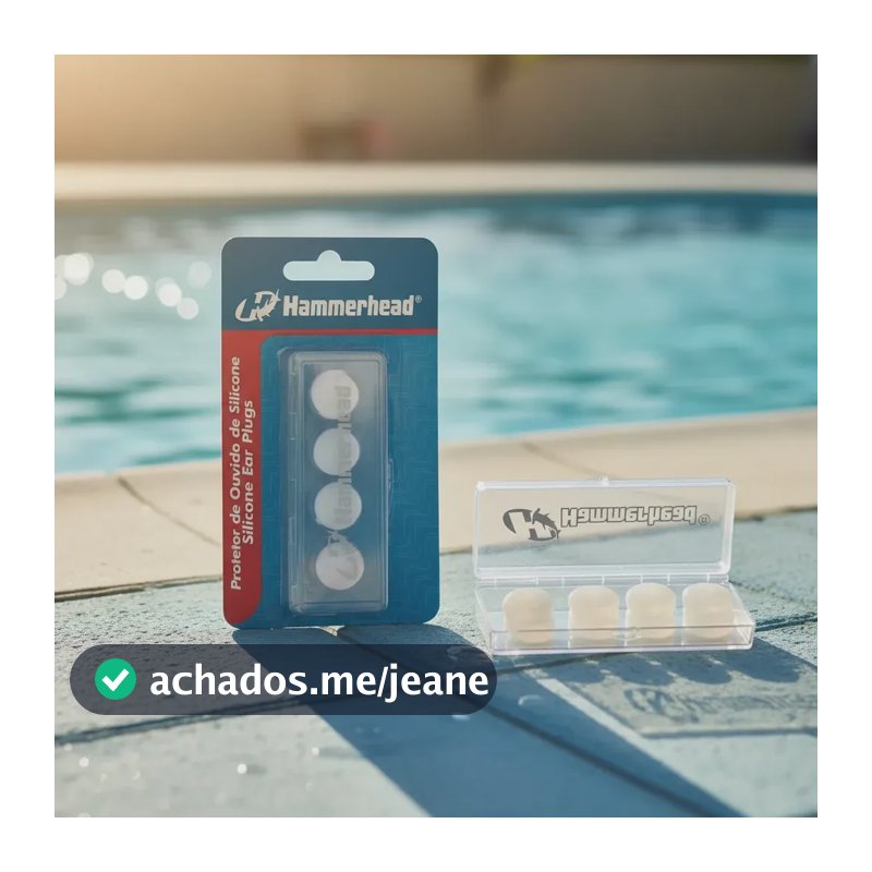 Protetor De Ouvido De Silicone Hammerhead Transparente