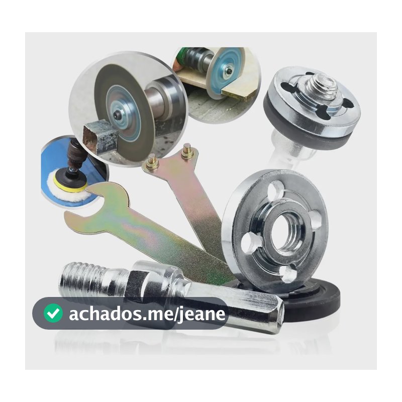 Haste Adaptador Universal Disco De Corte Desbaste Com Chave