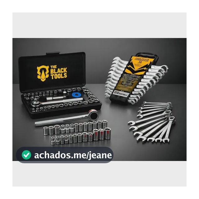 Jogo Ferramentas 50 Peças Soquetes Catraca Chave Combinada Preto