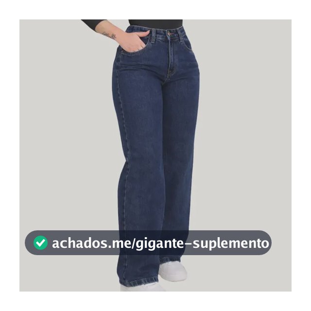 Calça  Wide Leg Juvenil Calca Jeans Feminina  Pantalona