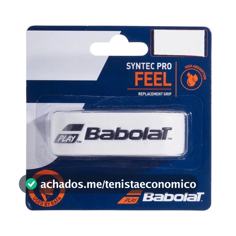 Cushion Grip Syntec Pro X1 Babolat Branco Tênis, Padel Branco