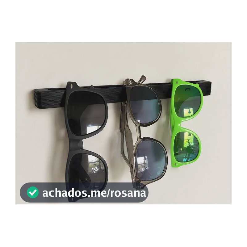 Suporte Óculos De Parede Organizador Para Óculo Preto S/furo Preto