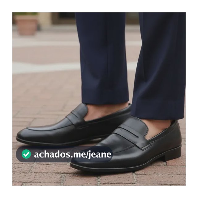 Sapato Social Masculino Couro Legitimo Sem Cadarço Elegante