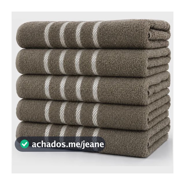 Kit 4 Toalhas Banho Grande 100% Algodão 67x130 - Cor Marrom Marrom-claro