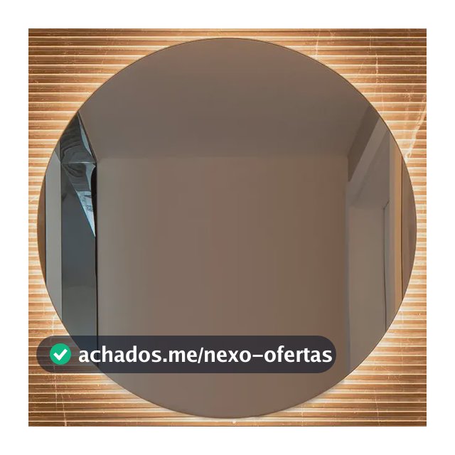 Espelho De Parede Redondo Com Led 60cm Banheiro Sala Quarto