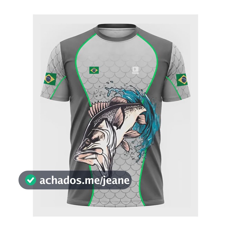 Camiseta De Pesca Com Proteção Uv30 Cinza-escuro Xg