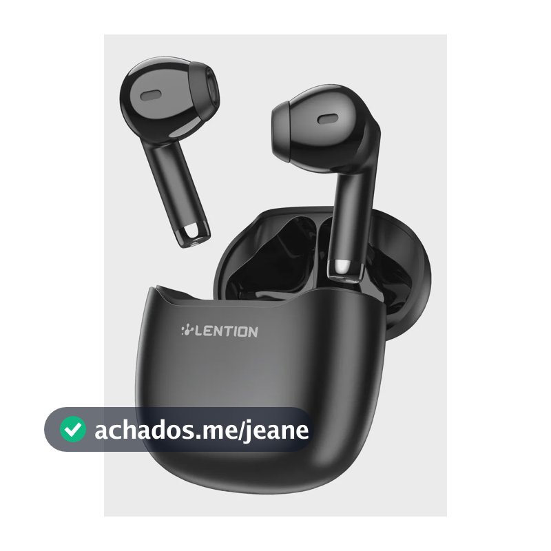 Fone de Ouvido Bluetooth 6.0 TWS 28h Bateria Som Imersivo Conexão Rápida Compatível iPhone/Android Samsung Xiaomi Preto