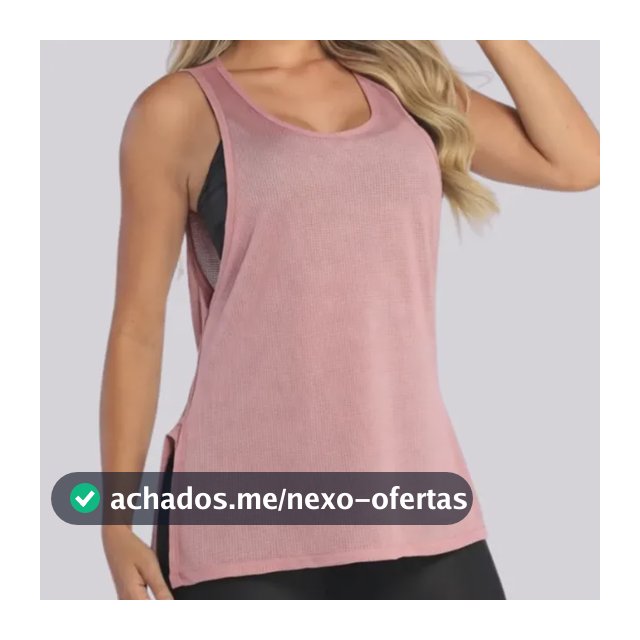 Camiseta Feminina Academia Regata Treino Malhar Tapa Bumbum Rosa-claro Gg (44/46)