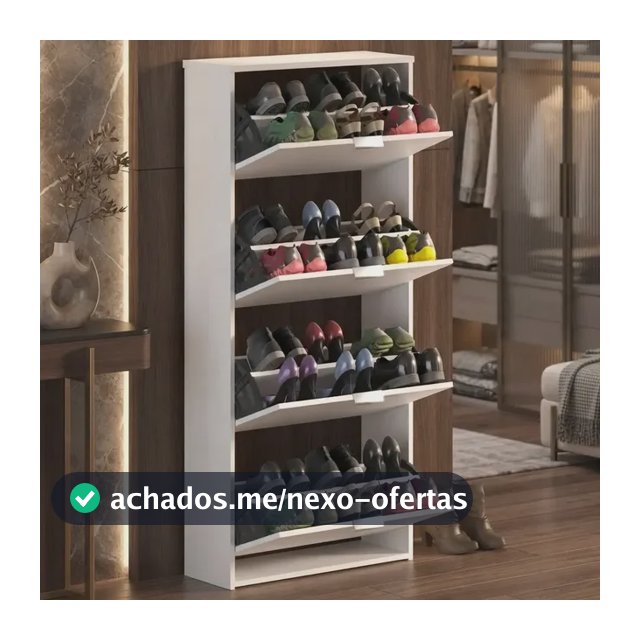 Armário Sapateira 4 Portas Basculante Safira